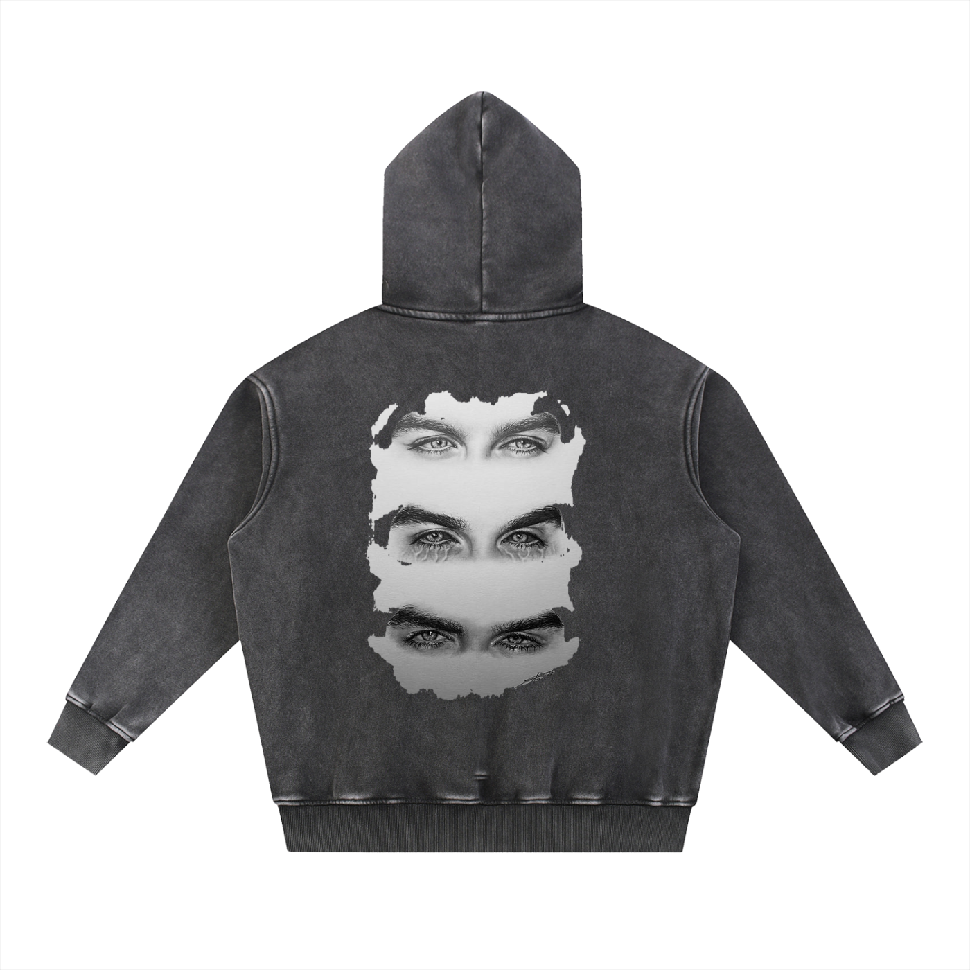 Snow Wash Fleece Oversized Vampire Diary Hoodie