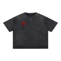Rose heart heavy Washed T-Shirt
