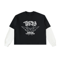 Layered TWIZTID THRILZ Sleeve Cotton T-Shirt