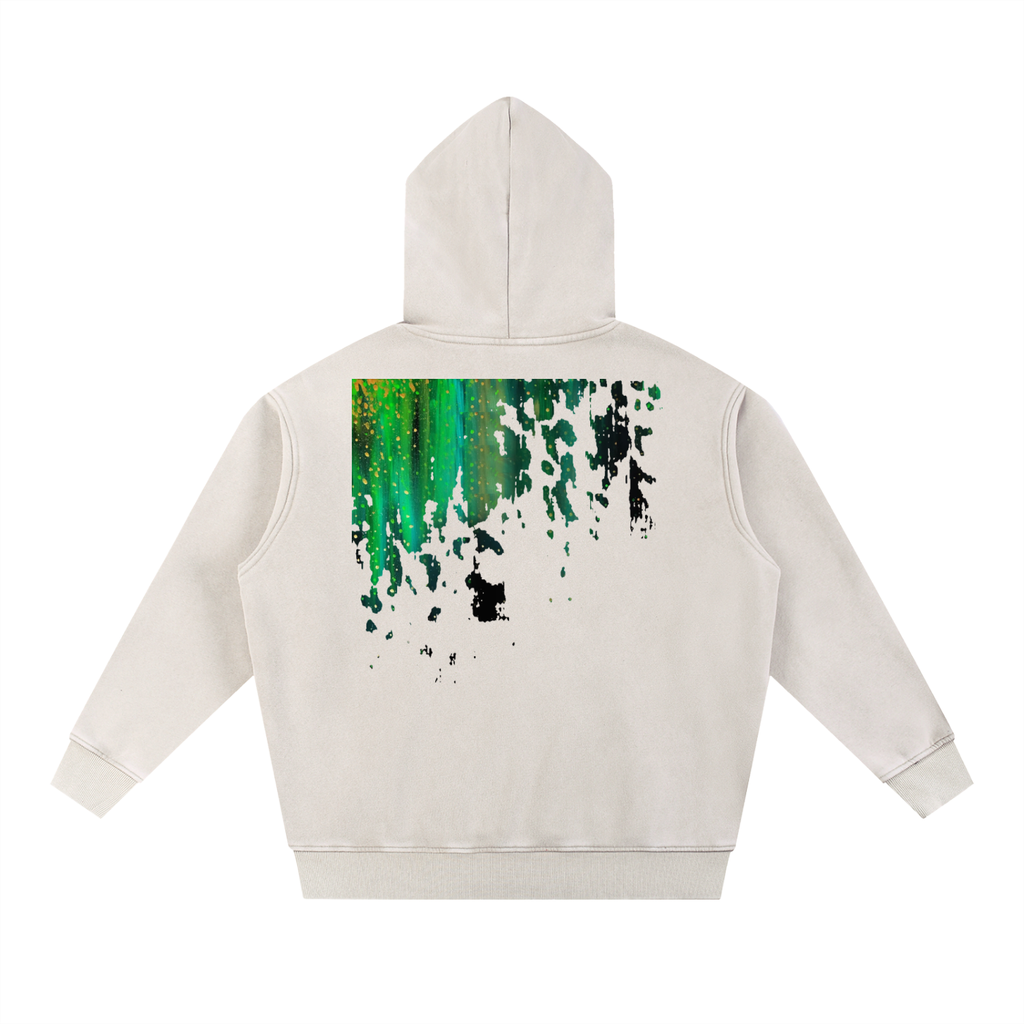 Snow Wash northern broken light Oversize Hoodie