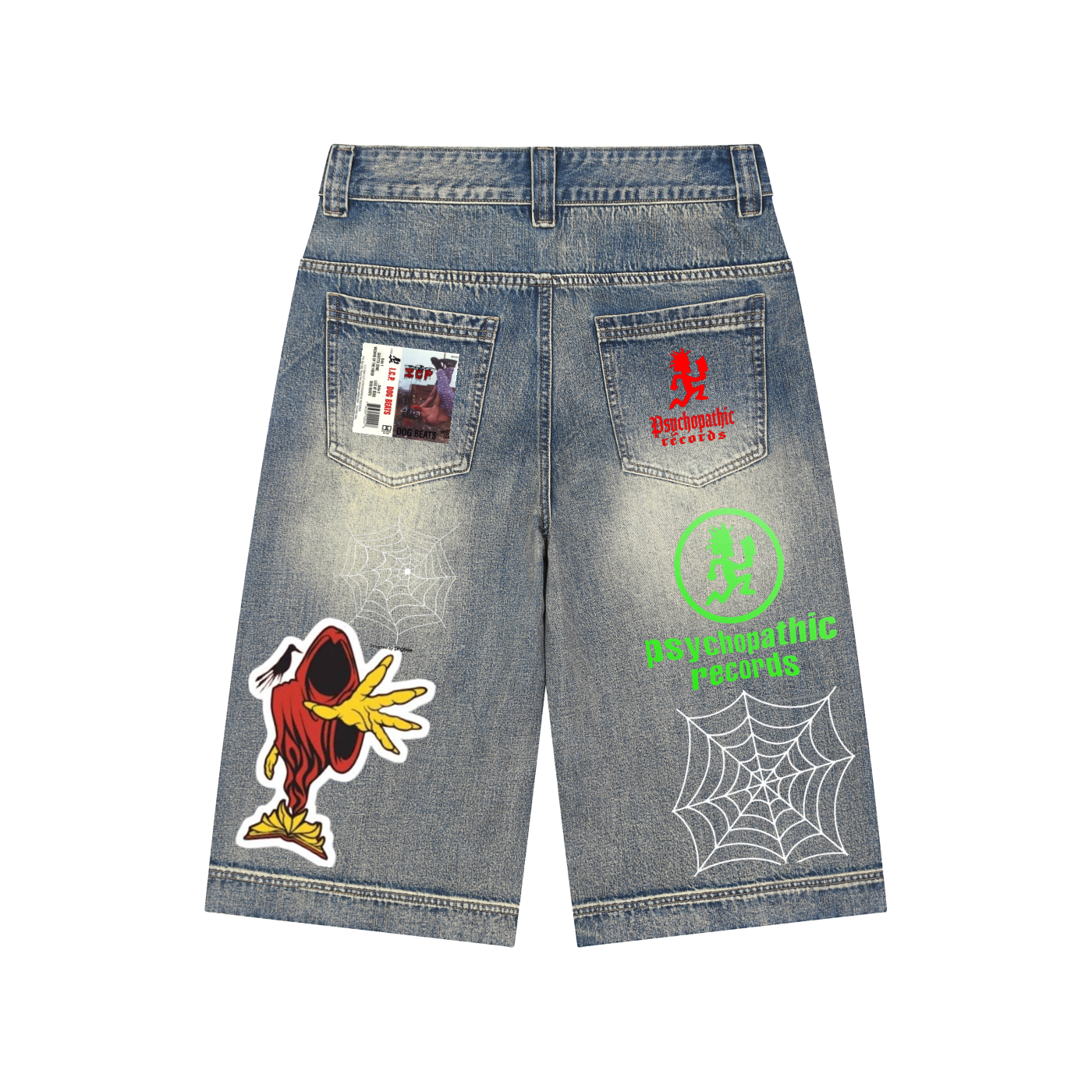 Vintage Wash Baggy TWIZTID MAN Denim Shorts