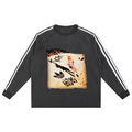 Snow Washed Contrast Tape Korn Sweatshirt