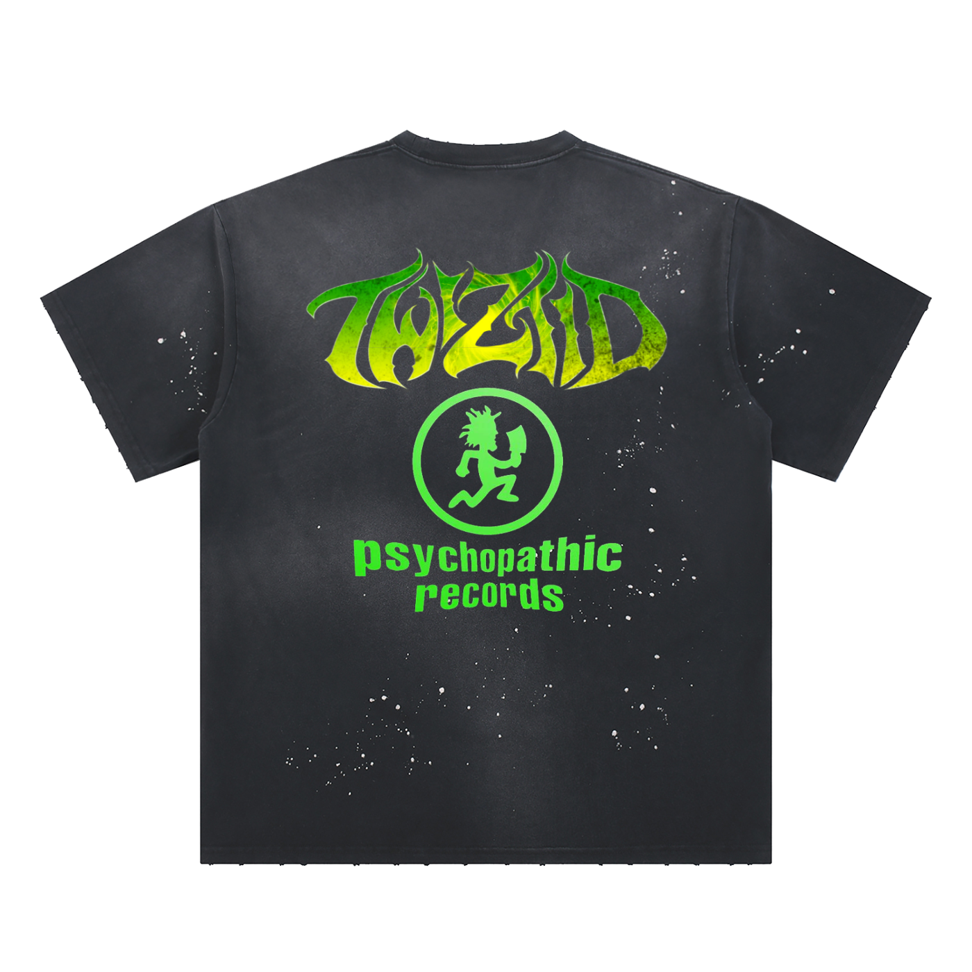 Hand-Frayed TWIZTID MAN Paint Splatter T-Shirt