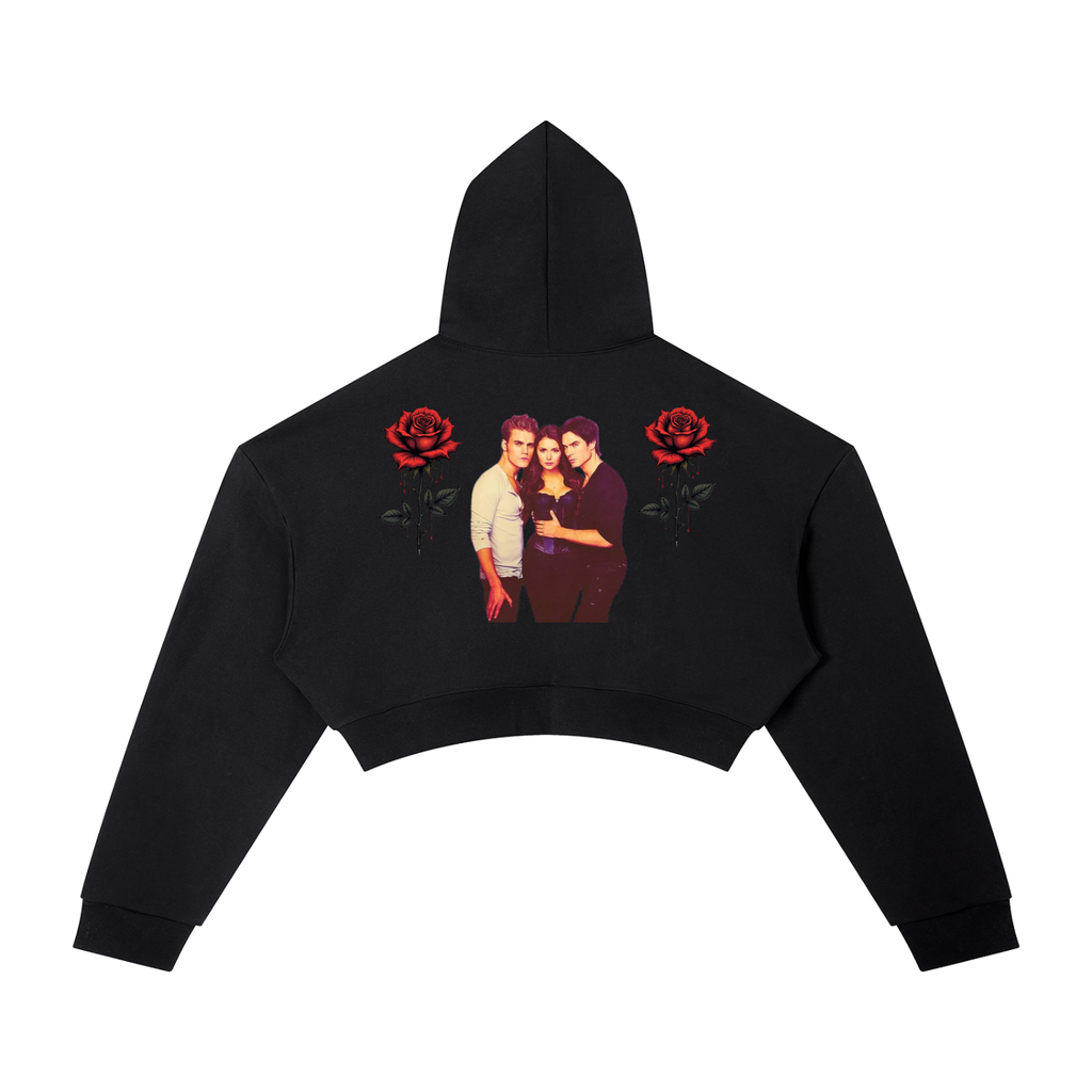 Essential Cropped Vampire diary Hoodie