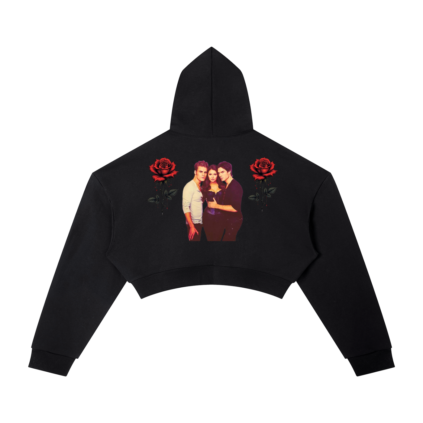 Essential Cropped Vampire diary Hoodie