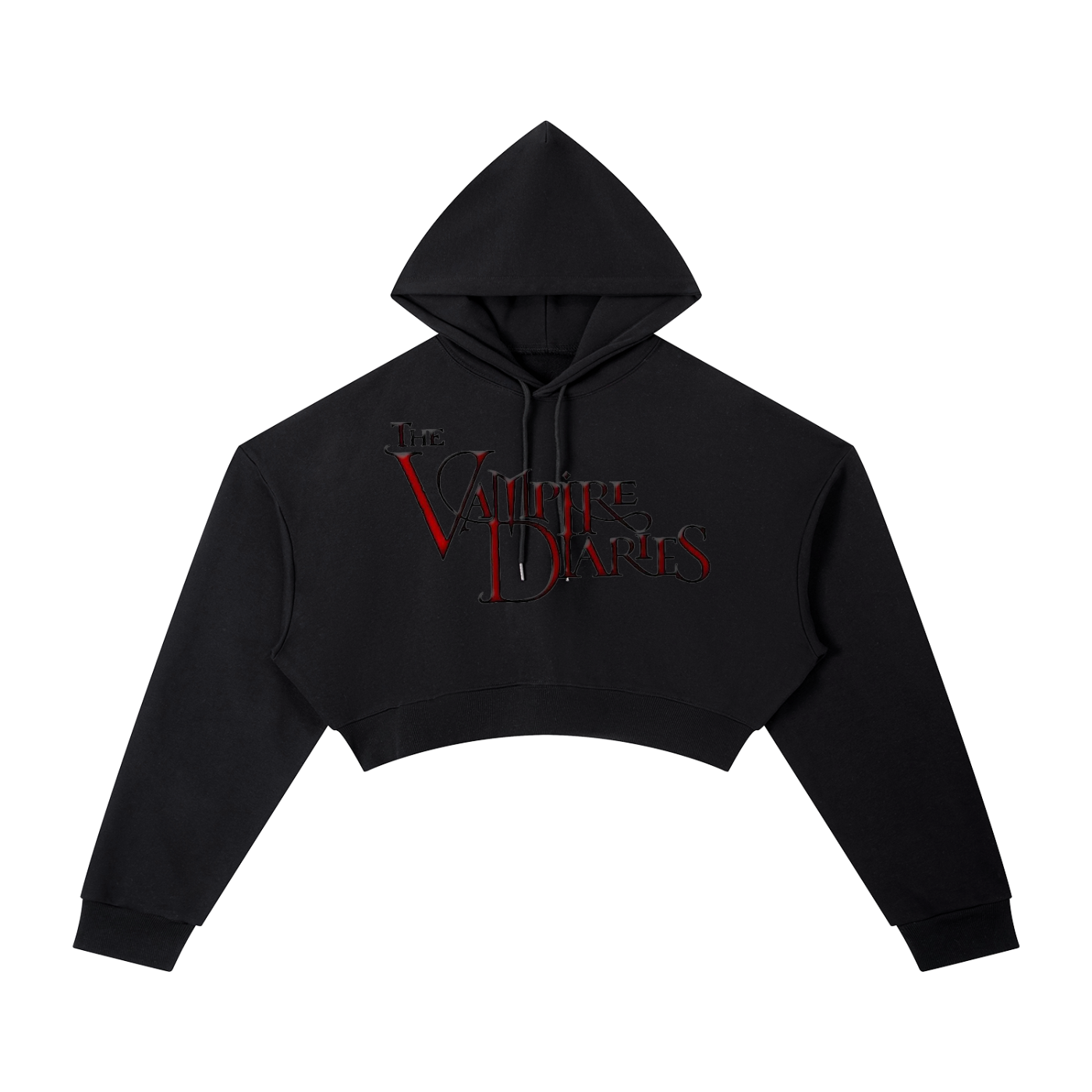 Essential Cropped Vampire diary Hoodie