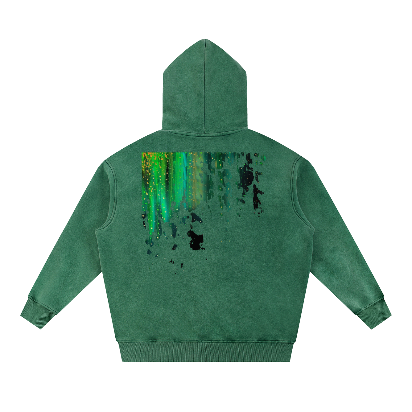 Snow Wash northern broken light Oversize Hoodie