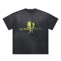 Hand-Frayed TWIZTID MAN Paint Splatter T-Shirt