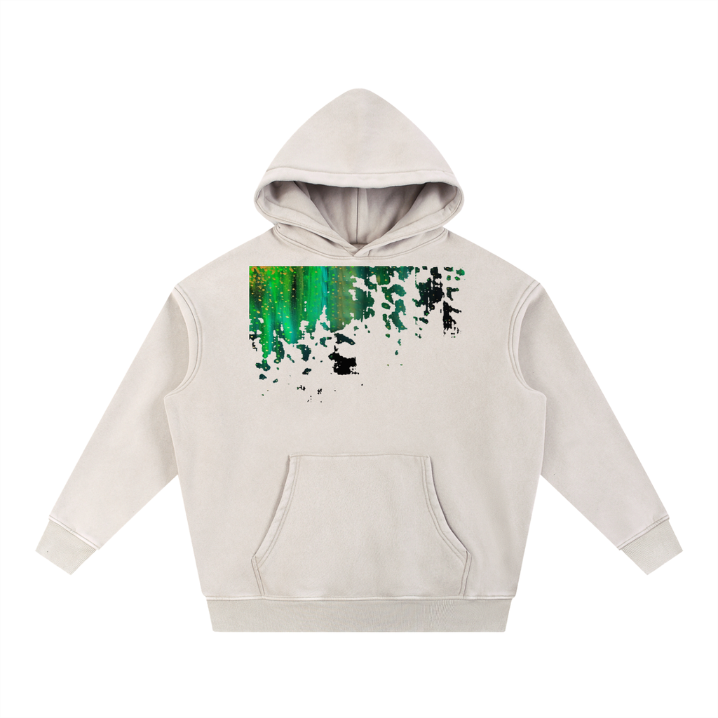 Snow Wash northern broken light Oversize Hoodie