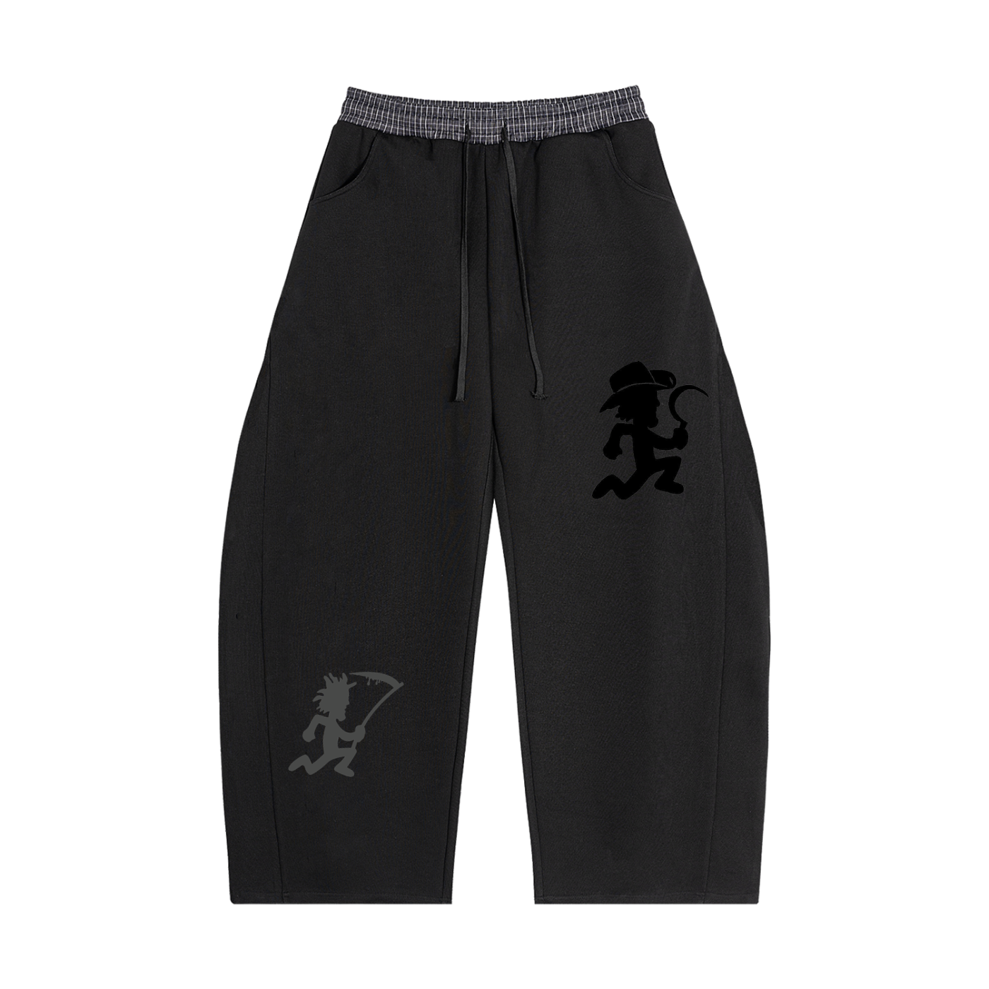 Plaid Waistband TWIZTID MAN Barrel Sweatpants