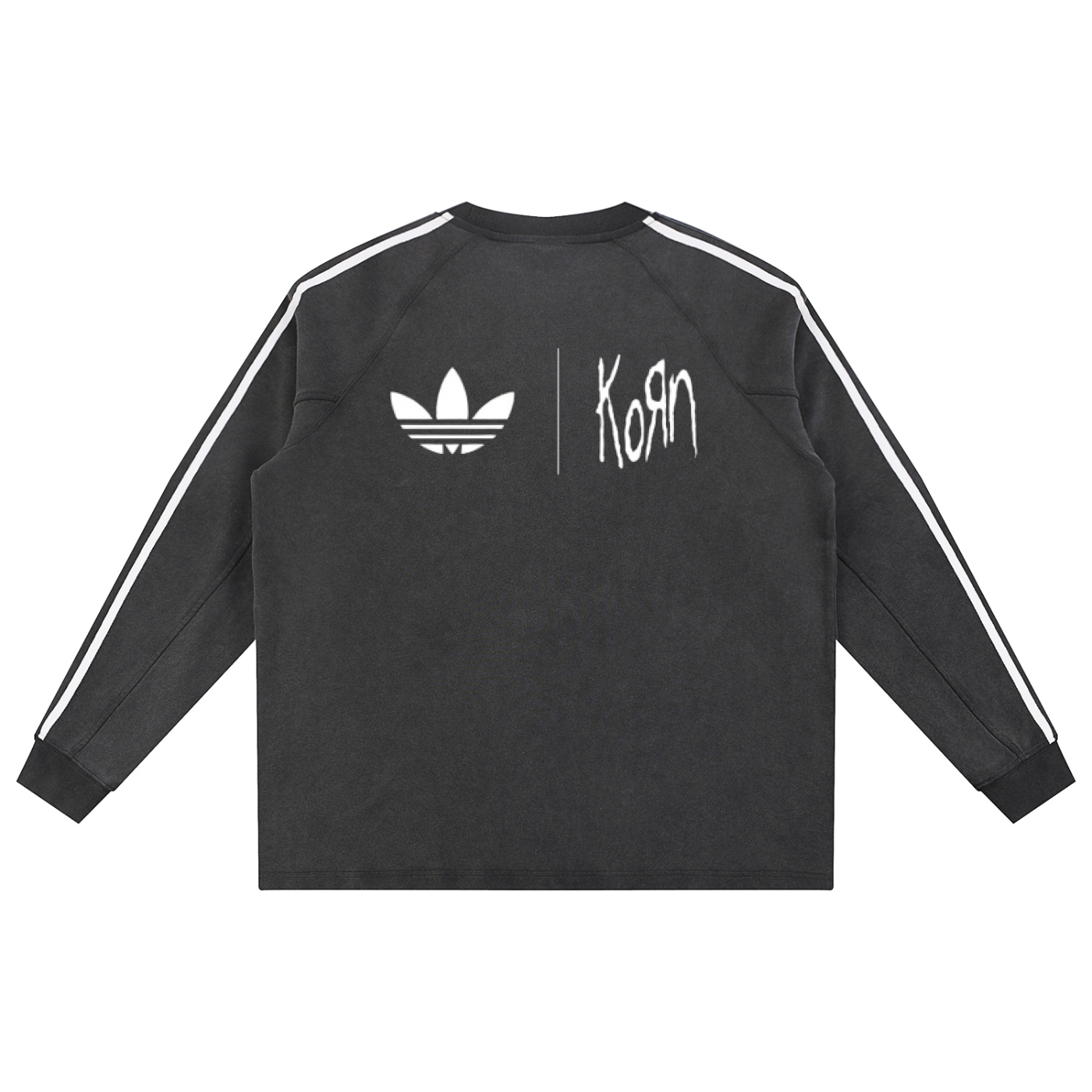 Snow Washed Contrast Tape Korn Sweatshirt
